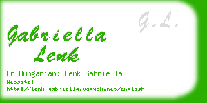 gabriella lenk business card